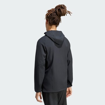 Veste de sport 'Olympique Lyon' ADIDAS PERFORMANCE en noir