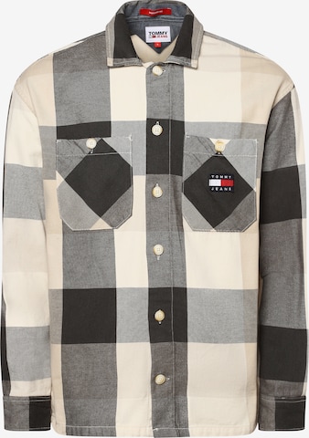 Chemise Tommy Jeans en beige : devant