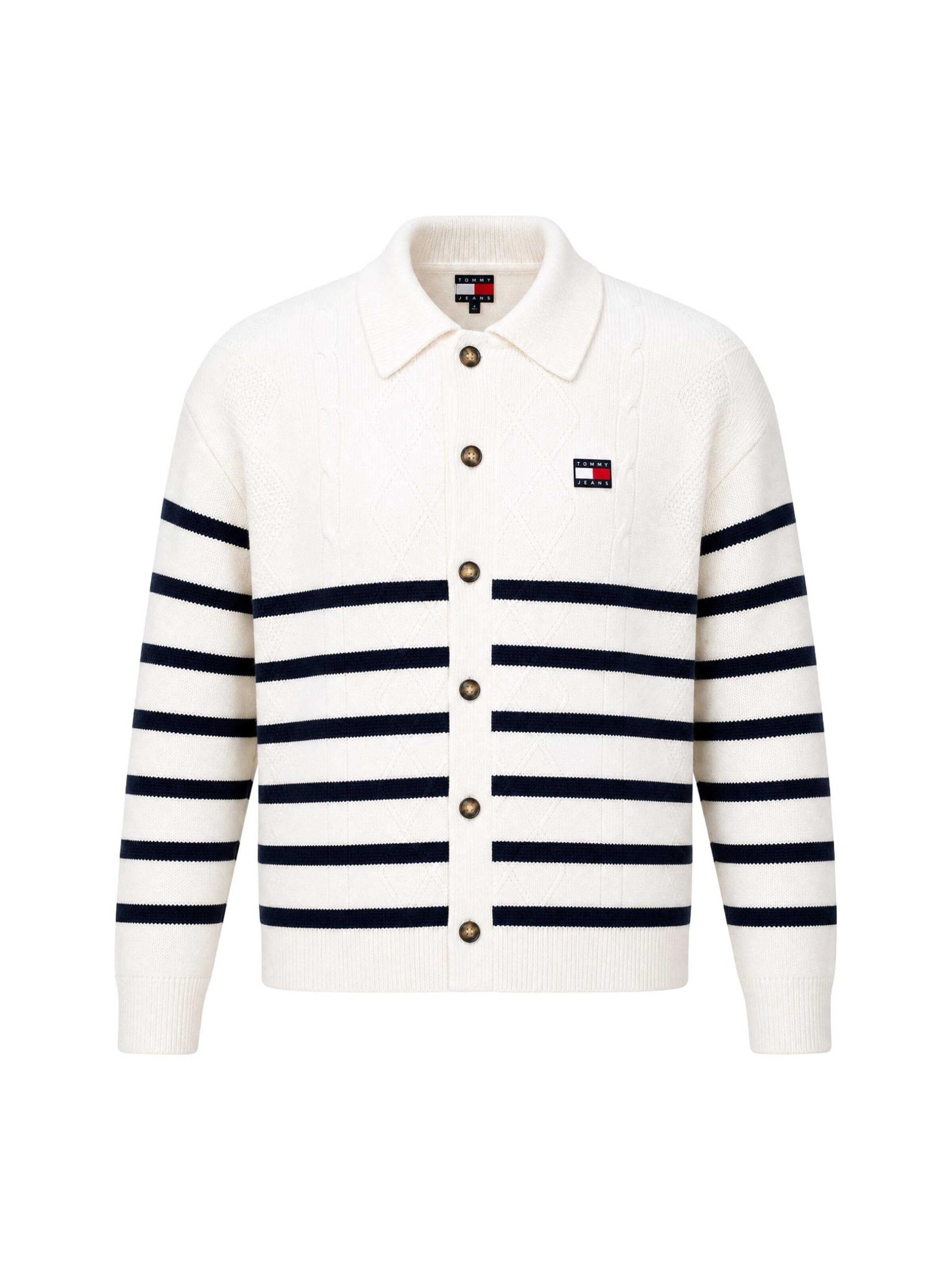 Tommy Jeans - Cárdigan 'DM0DM23210' en blanco: frente