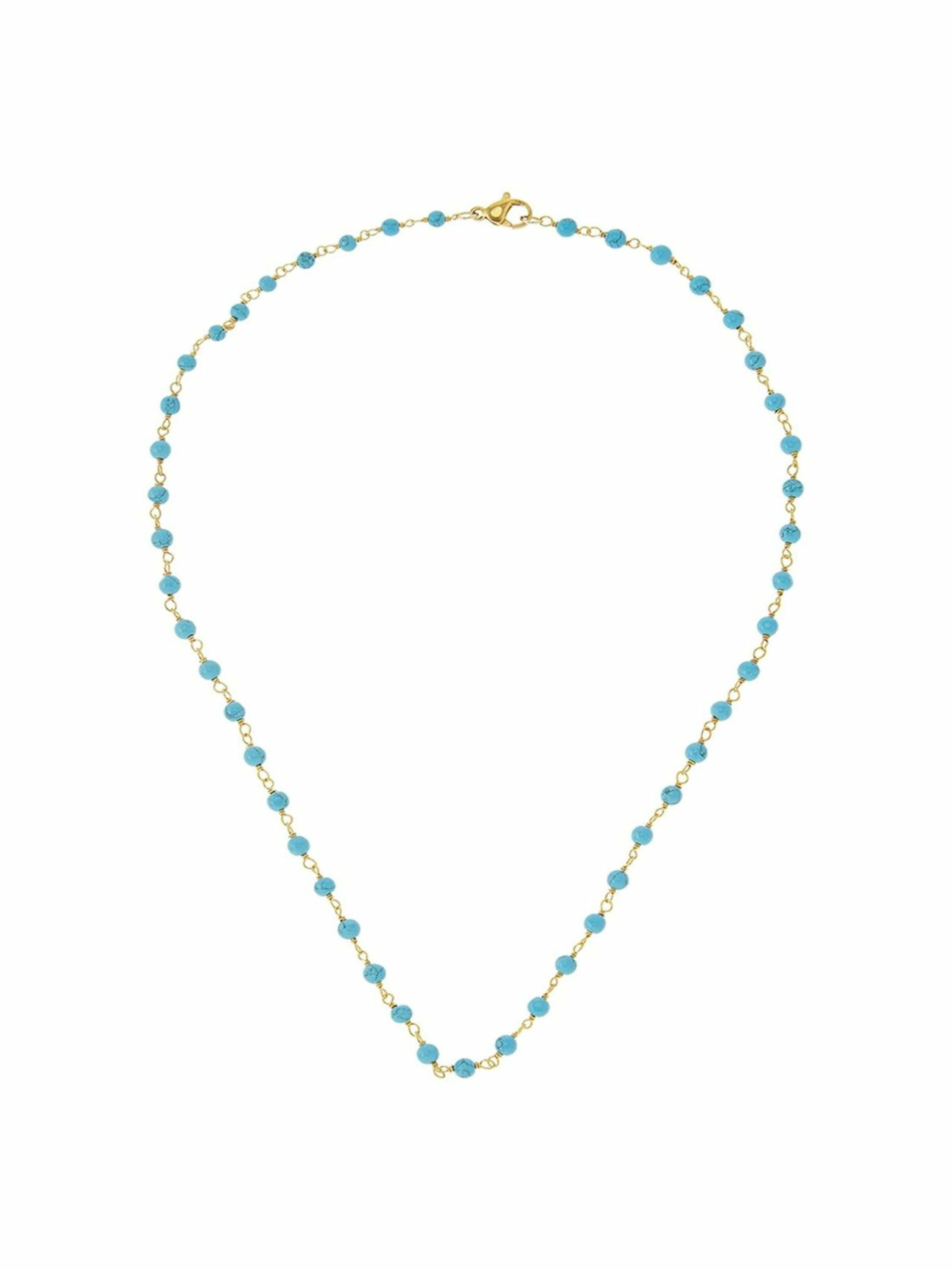Gemshine Kette in Blau: Vorderseite