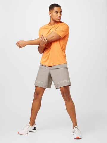 UNDER ARMOUR Regular fit Funkcionalna majica 'Tech 2.0' | oranžna barva