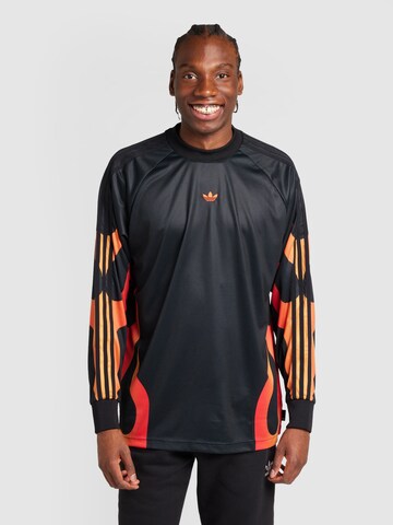 ADIDAS ORIGINALS Shirt 'FLAMES BIKE' in Schwarz: predná strana