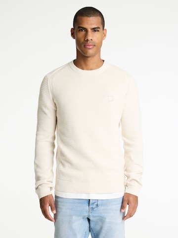 CHASIN' Pullover 'Guide' in Beige: Vorderseite