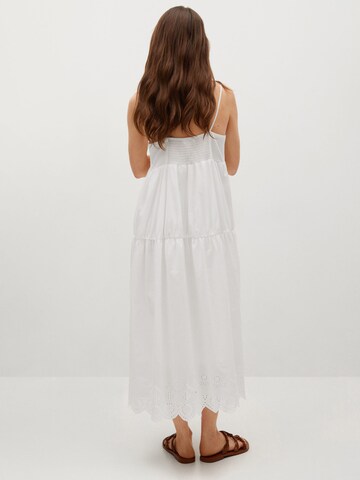 MANGO Letní šaty 'Ceci' – bílá