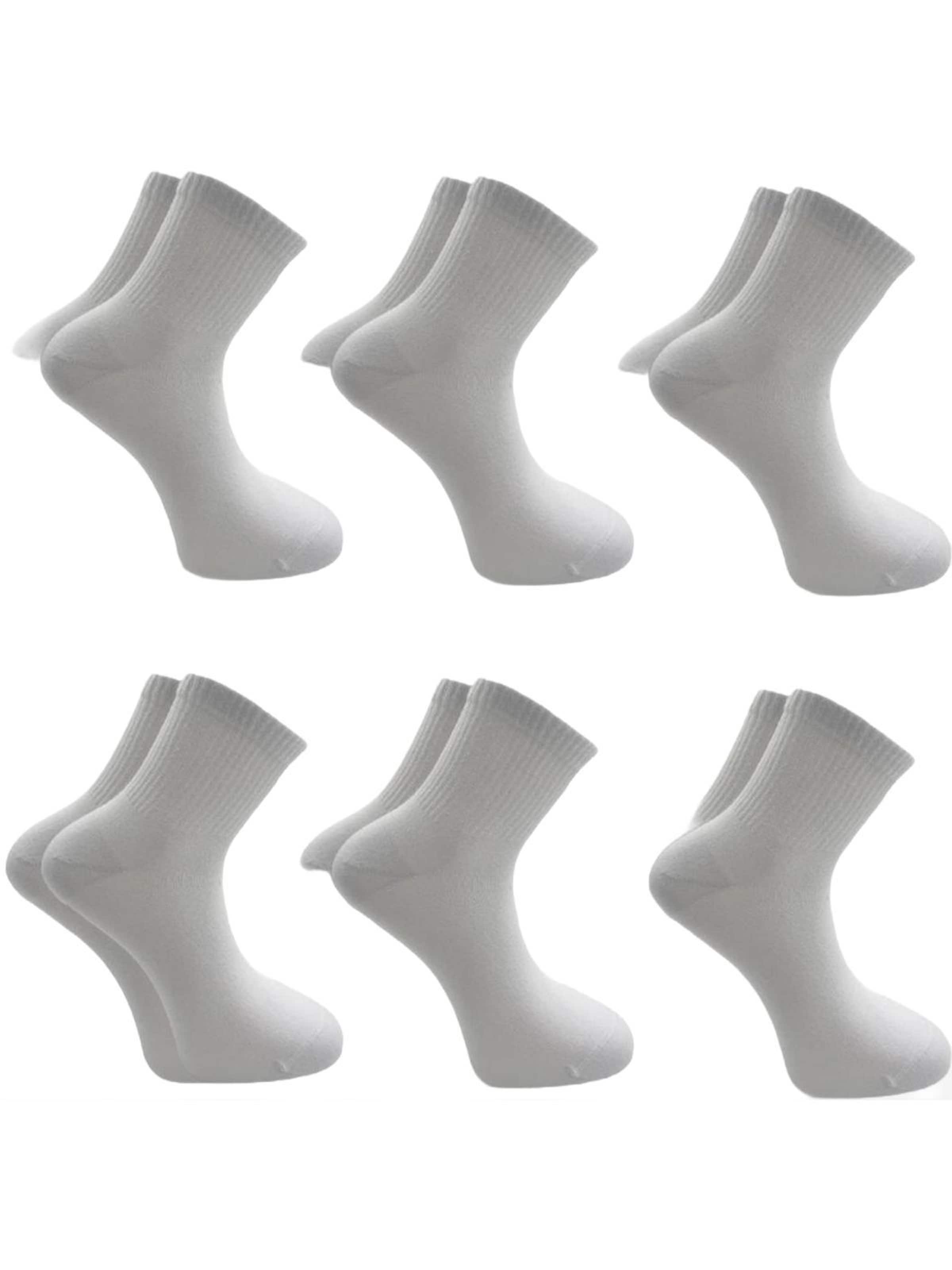 El Sueno Sokken 'Quarter Sportsocken' in Wit: voorkant