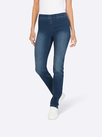 heine Regular Jeggings in Blauw: voorkant