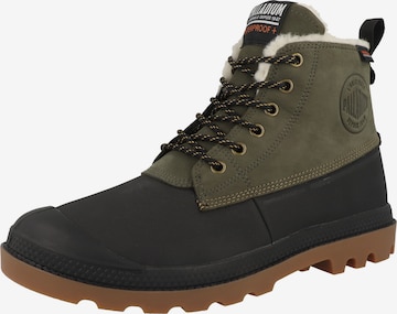 Palladium - Botas 'Pampa Duck' em verde: frente