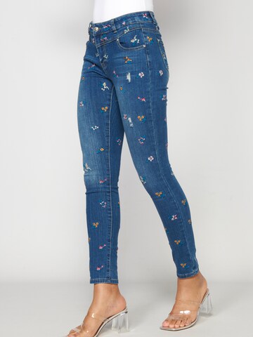 Skinny Jean KOROSHI en bleu