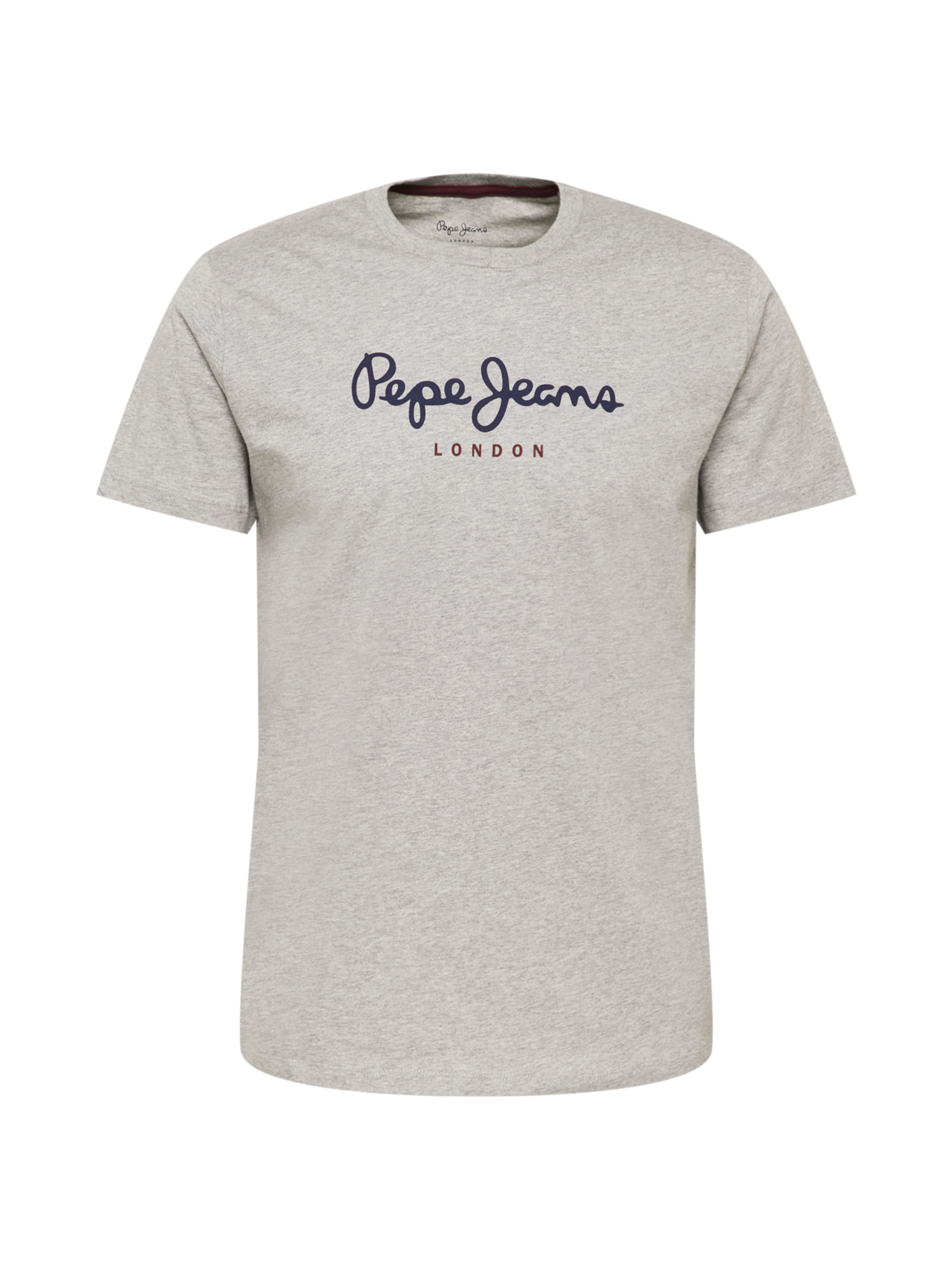 Pepe Jeans - Camiseta 'EGGO' en gris: frente