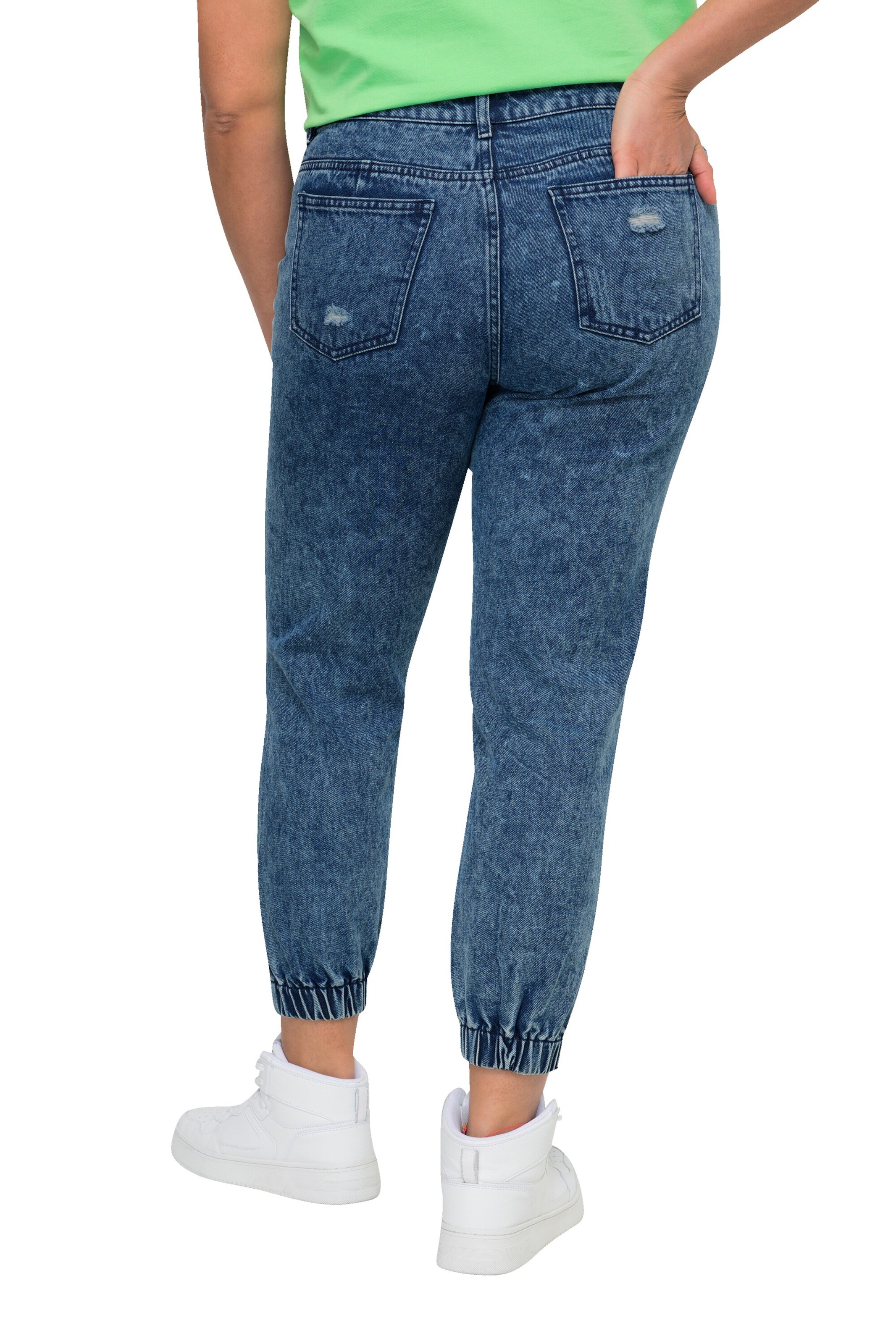 Angel of Style Tapered Jeans in Blue