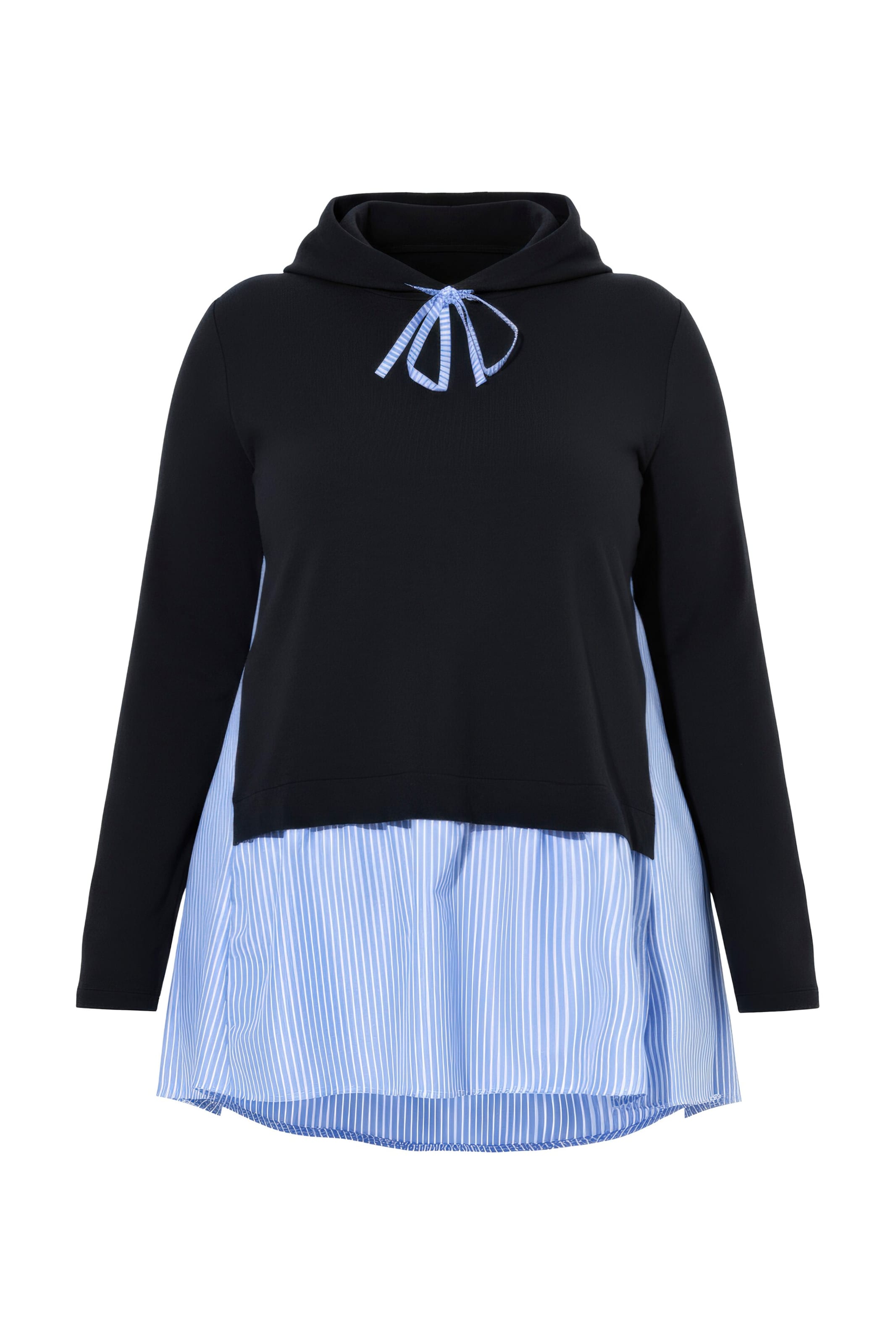 MIAMODA Sweatshirt in Zwart: voorkant