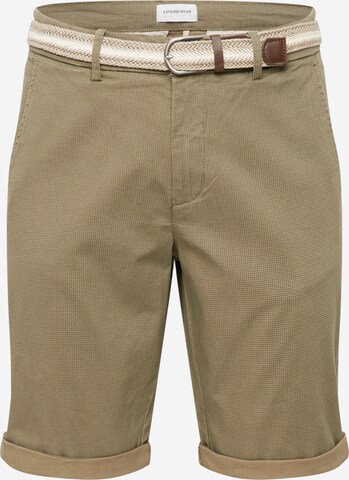 Pantalon chino 'Superflex' Lindbergh en vert : devant