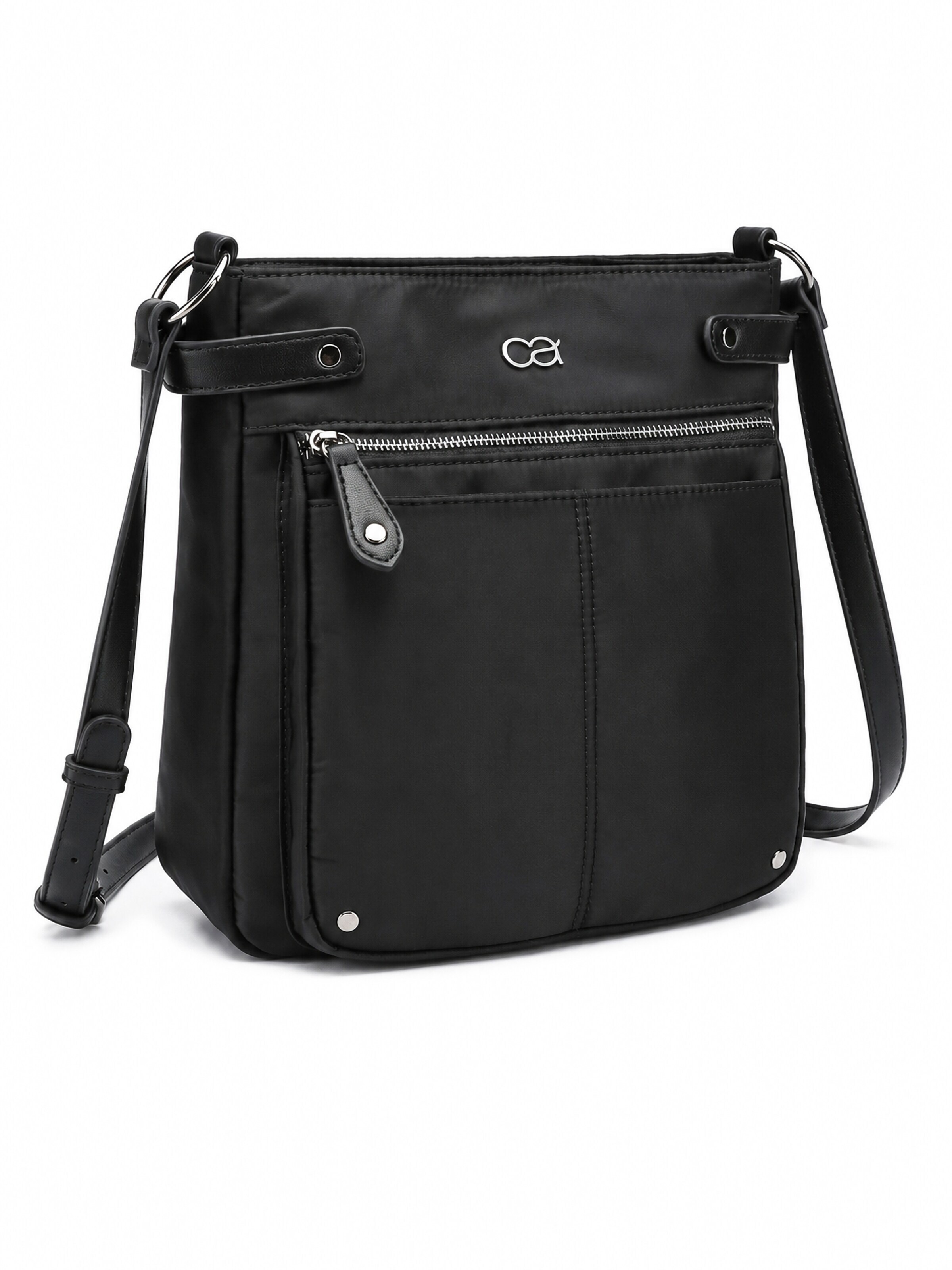 COLLEZIONE ALESSANDRO Crossbody Bag 'Styler' in Black: front