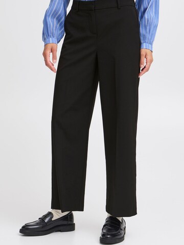 b.young - Loosefit Pantalón chino ' BYDANTA WIDE LEG PANTS 2 CROPPED ' en negro