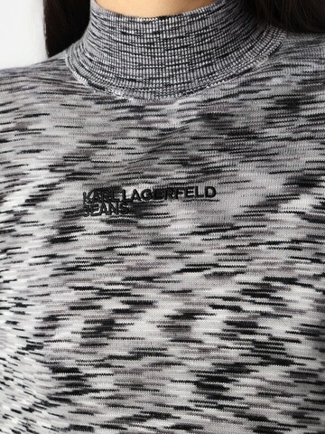 Robes en maille KARL LAGERFELD JEANS en gris