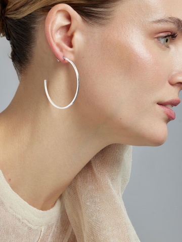 Boucles d'oreilles 'Nemar' Luxenter en argent : devant