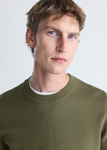 MANGO MAN Trui 'LUXUS' in Groen