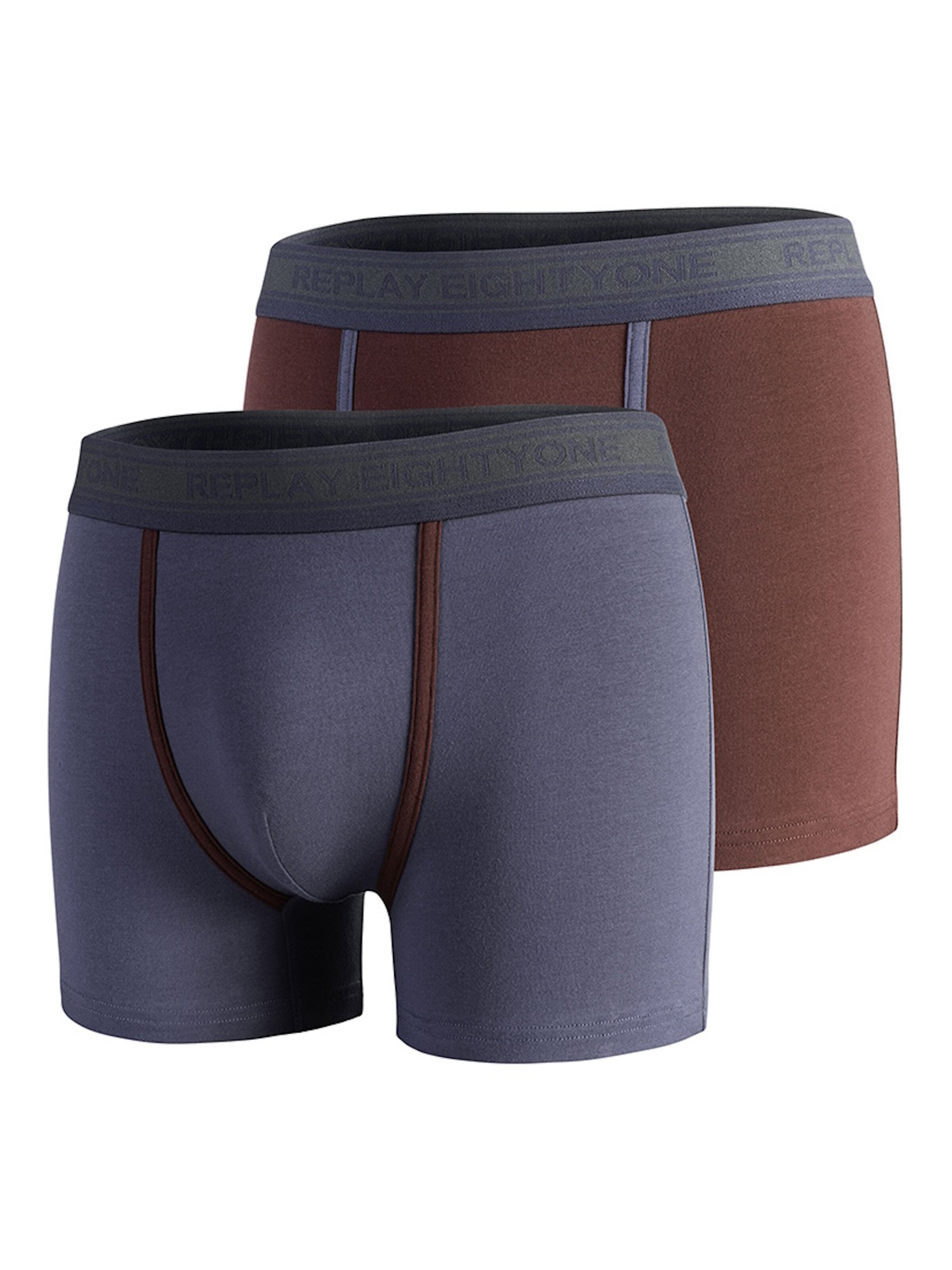 REPLAY Boxer shorts in Brown: front