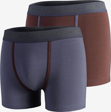 REPLAY Boxershorts in Bruin: voorkant