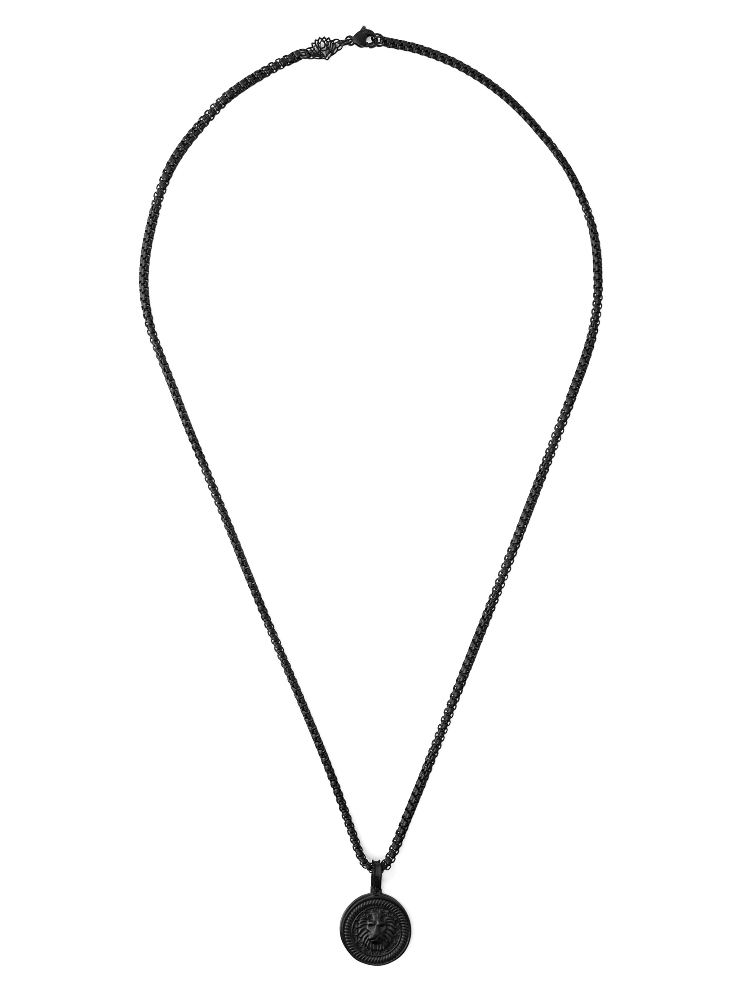 Akitsune Necklace 'Imperator' in Black: front