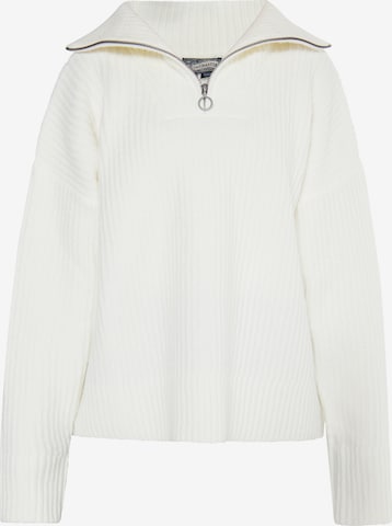 DreiMaster Vintage Sweater 'Incus' in White: front