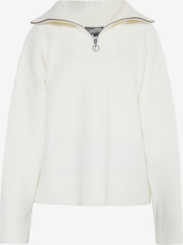 DreiMaster Vintage - Pullover 'Incus' em branco: frente