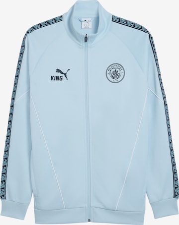 PUMA Sportsweatjacke 'Manchester City King Anthem' in Blau: Vorderseite