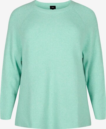 Pullover 'CASUNNY' di Zizzi in verde: frontale