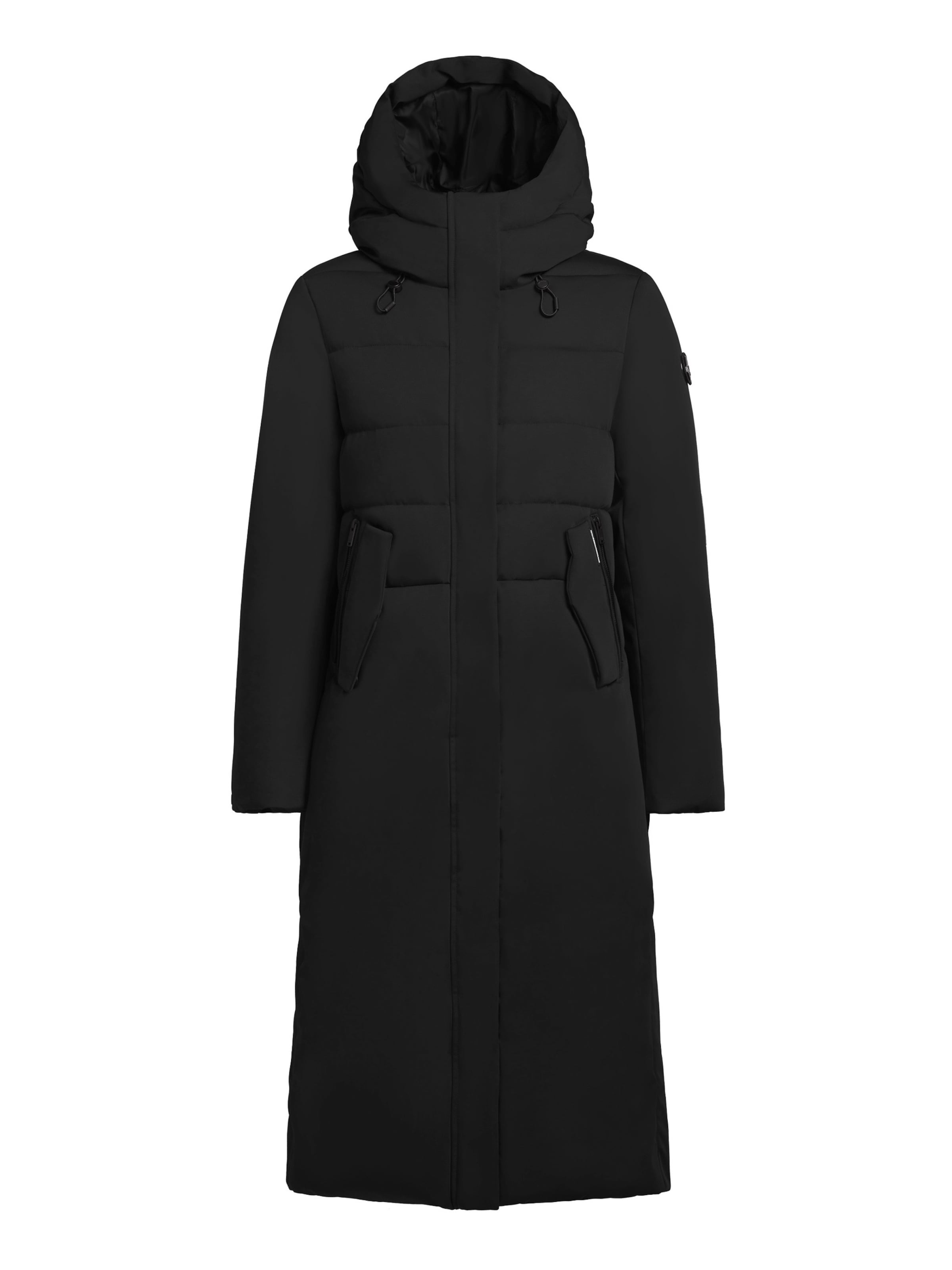 khujo Χειμερινό παλτό 'BARLA ' σε μαύρο: μπροστά