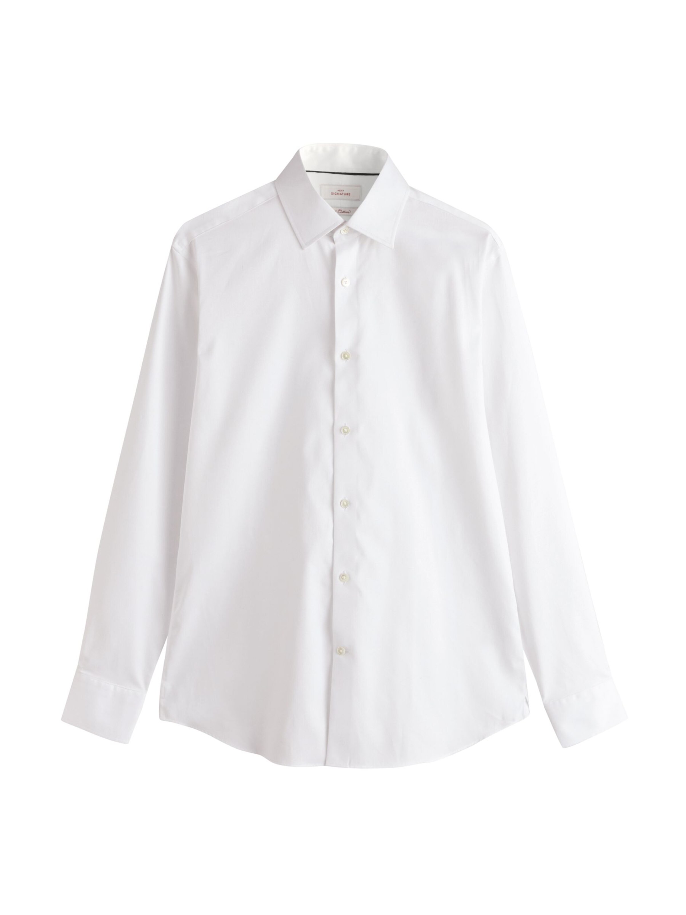 Next Slim Fit Hemd in Weiß: Vorderseite