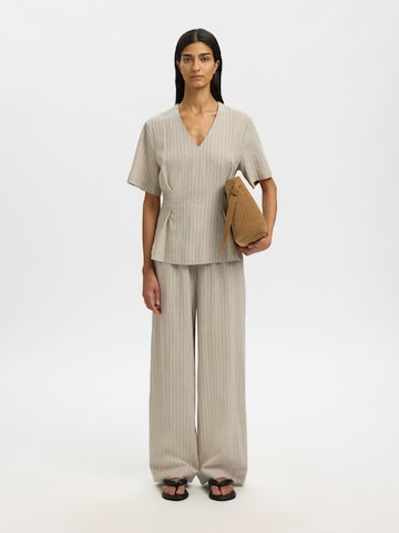 SELECTED Bluse 'SLFMARIAM' in Beige