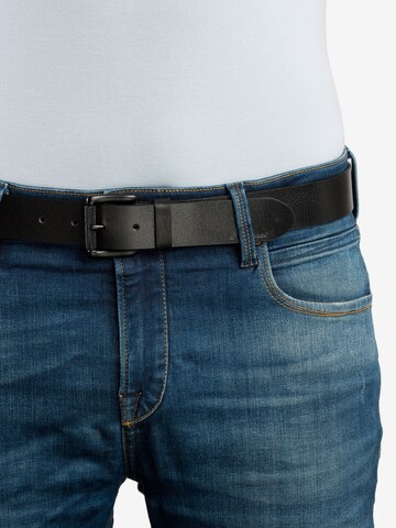 TOM TAILOR Belt 'JASPER' in Black: front