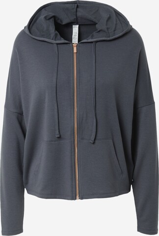 Marika Athletic Zip-Up Hoodie 'MAV' in Grey: front