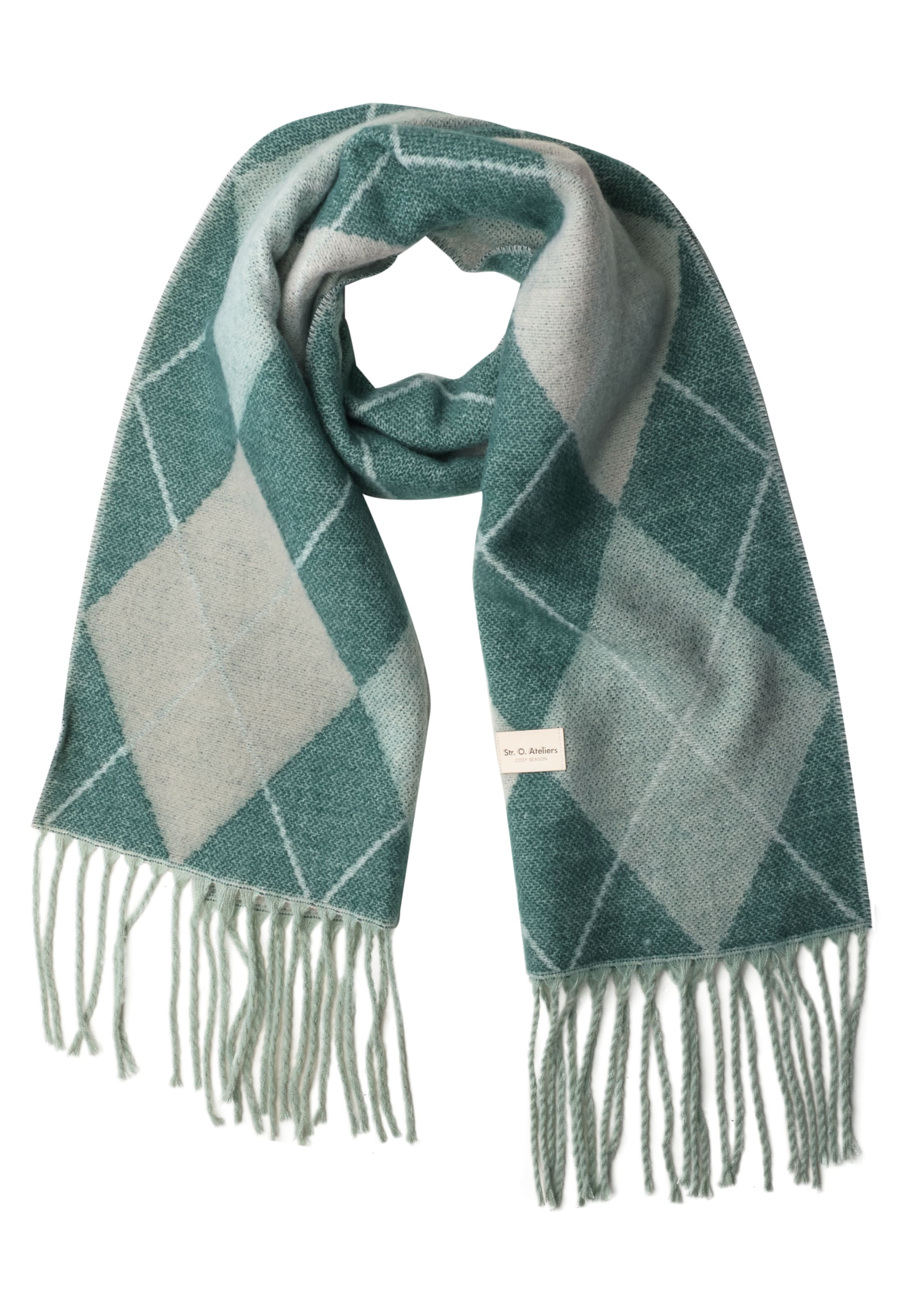 STREET ONE Scarf in Onesize in Grey / Green, Item view