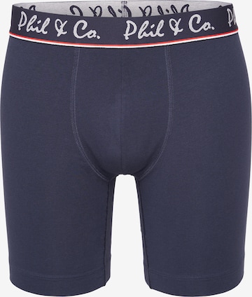 Phil & Co. Berlin Retro Pants ' Jersey Long Boxer ' in Blau