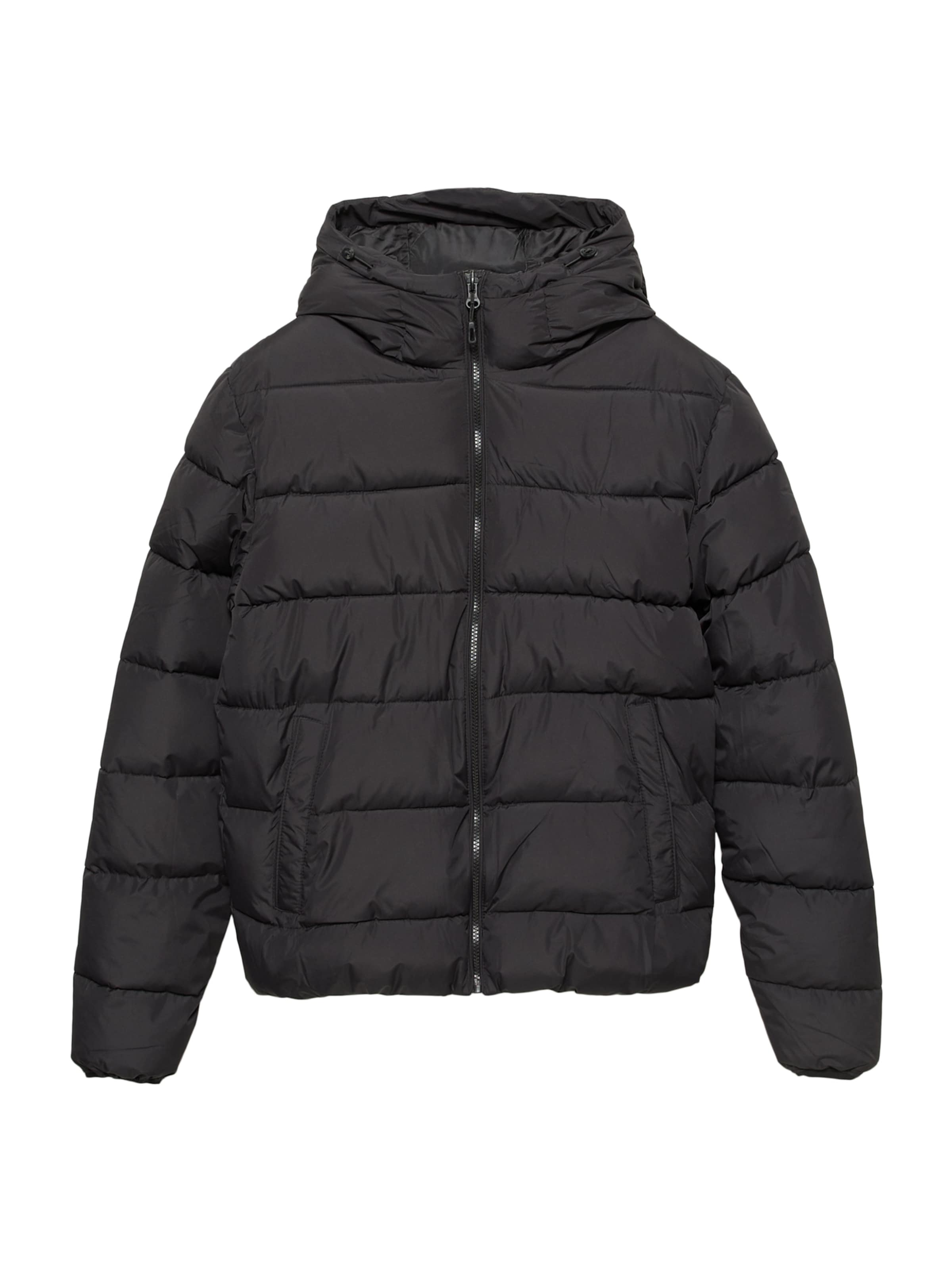 Veste mi-saison Pull&Bear en noir : devant