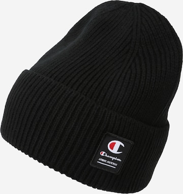 Champion Authentic Athletic Apparel Beanie in Black: front