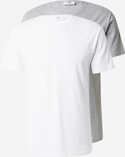 ABOUT YOU x Kevin Trapp Shirt 'Emin' in de kleur Grijs gemêleerd / Wit, Productweergave