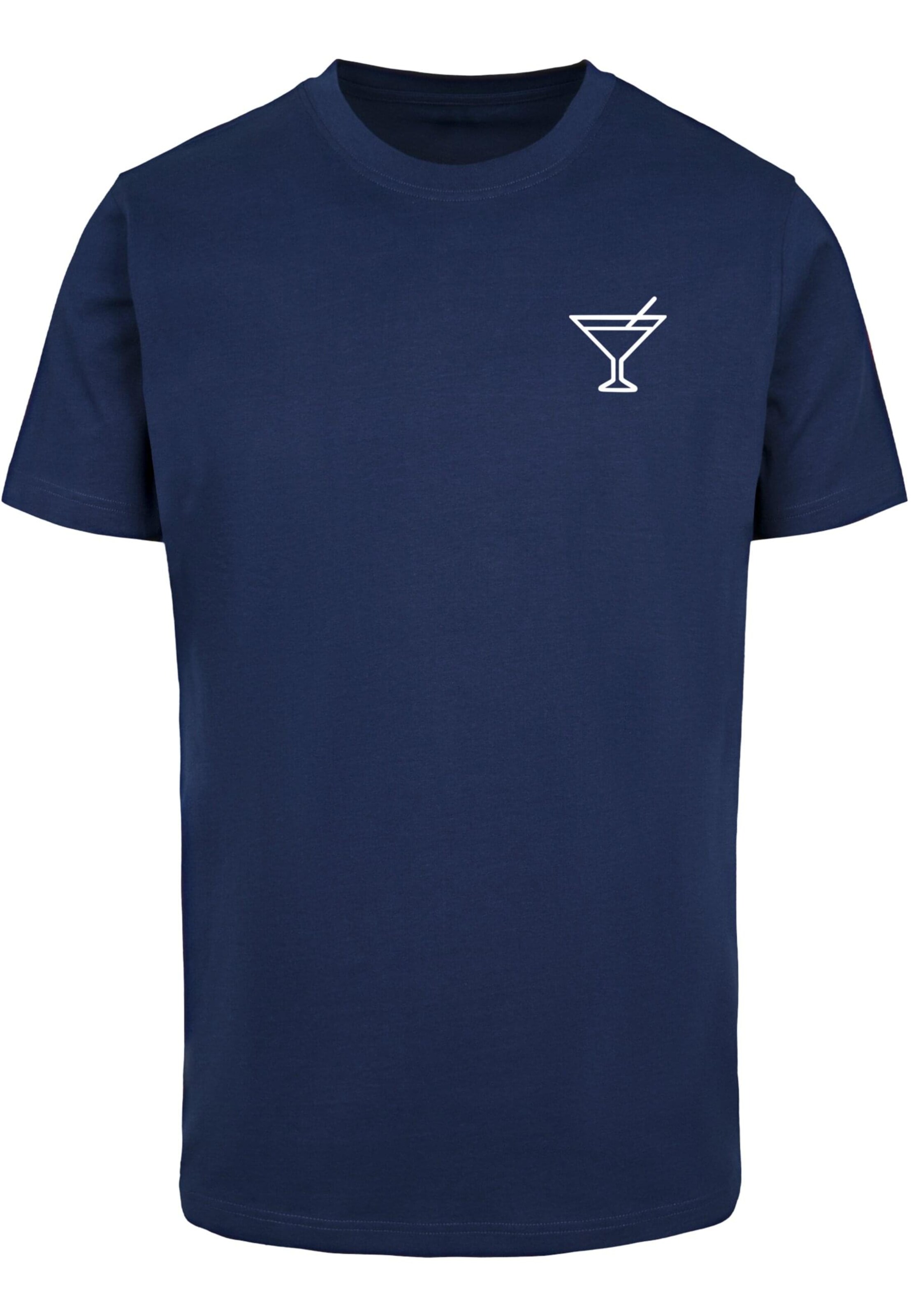 Maglietta 'Cocktail' di Merchcode in blu: frontale