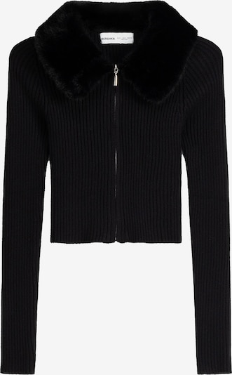 Bershka Cardigan en noir, Vue avec produit