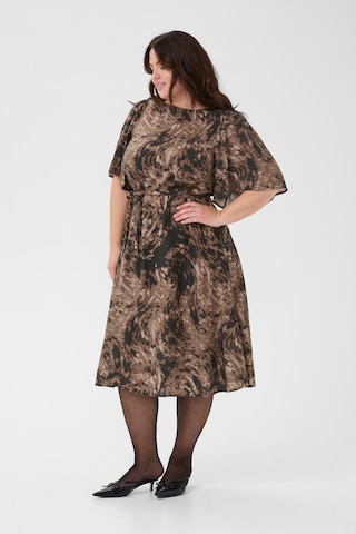 KAFFE CURVE Dress 'Jamia' in Brown