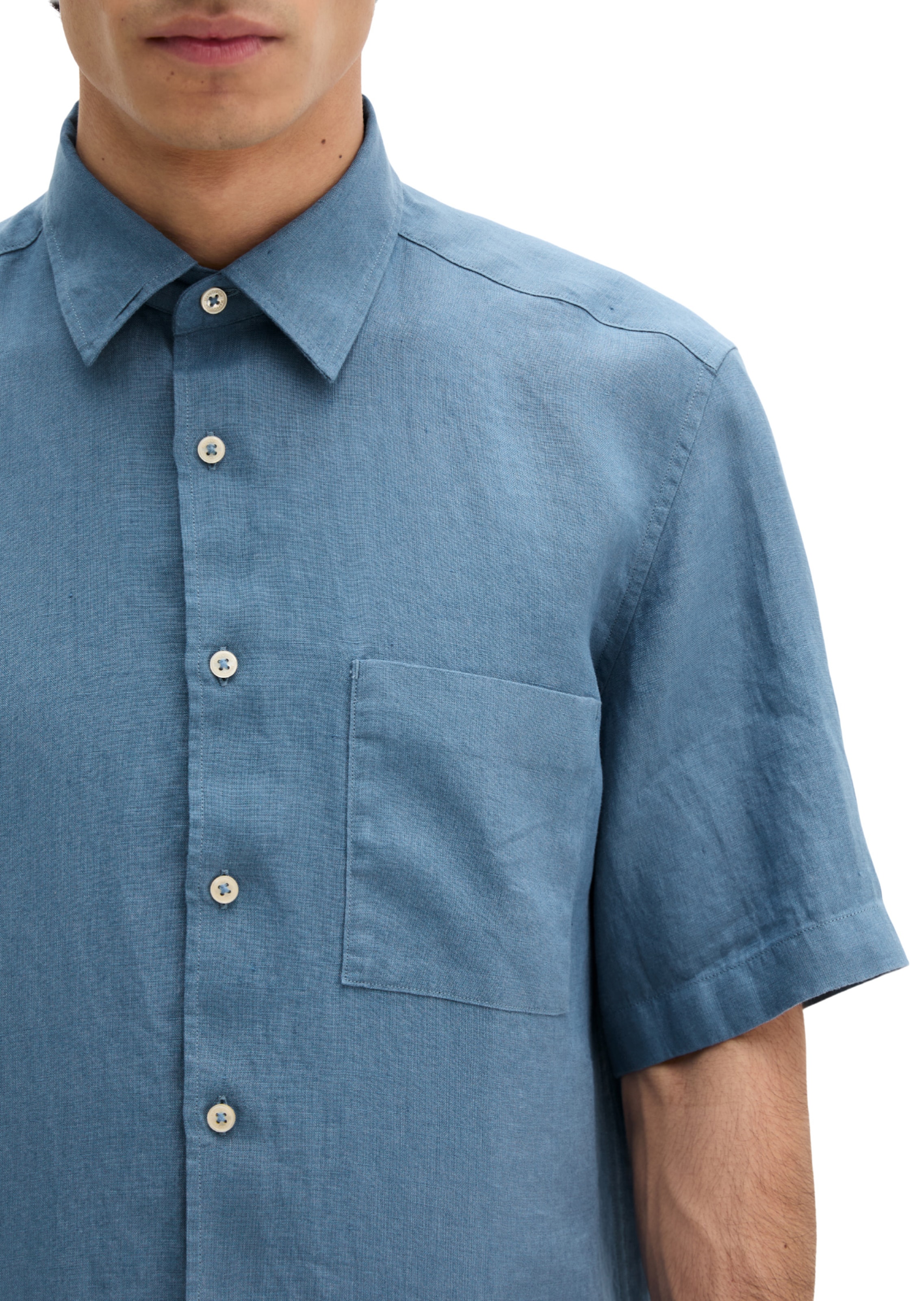 Marc O'Polo Regular fit Button Up Shirt in Blue