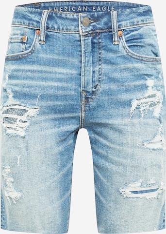 American Eagle Slimfit Jeans in Blauw: voorkant