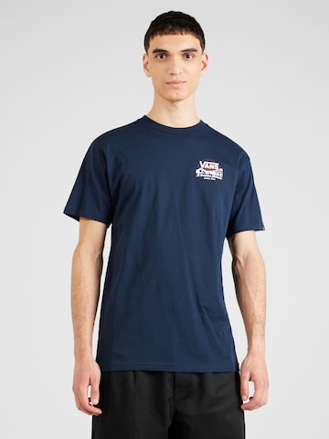 T-Shirt 'POSITIVE ATTITUDE' VANS en bleu : devant