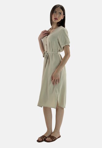 Robe-chemise Elara en marron