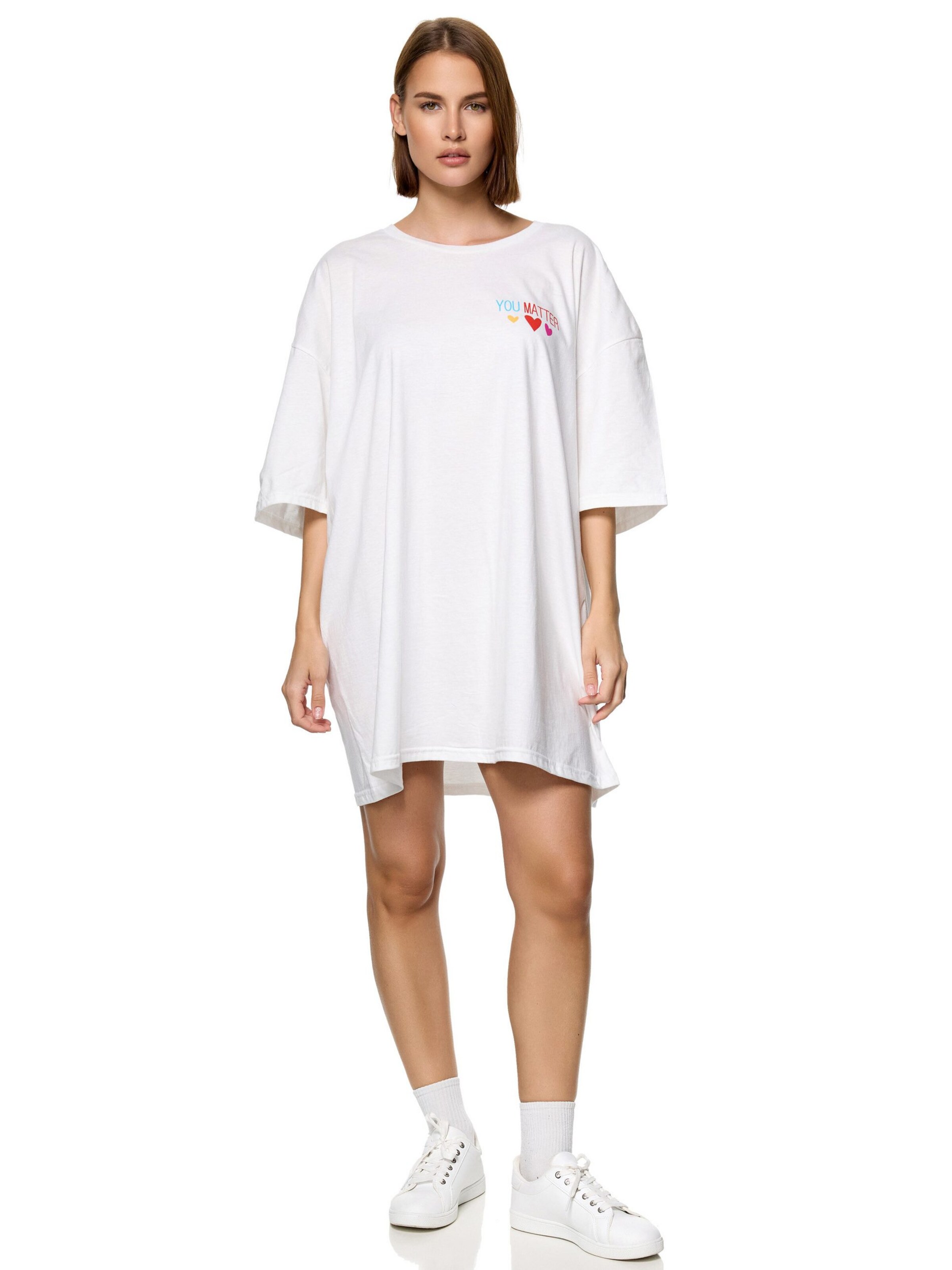 Worldclassca Oversizeshirt 'No Matter'‌‌‌‌‌‌‌‌ in Weiß