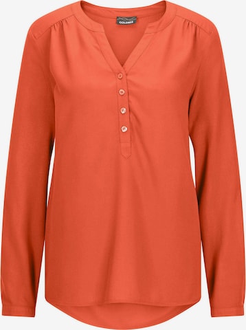 Goldner Bluse in Orange: Vorderseite