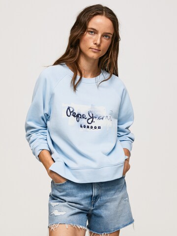 Pepe Jeans Bluzka sportowa 'Goldie crew' w kolorze niebieski: przód