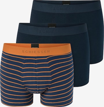 SCHIESSER - Calzoncillo boxer '95/5 Organic Cotton' en azul: frente