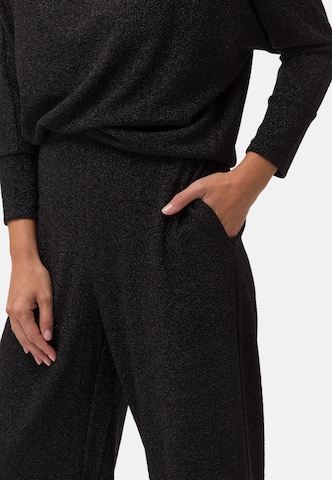 zero Wide leg Broek in Zwart
